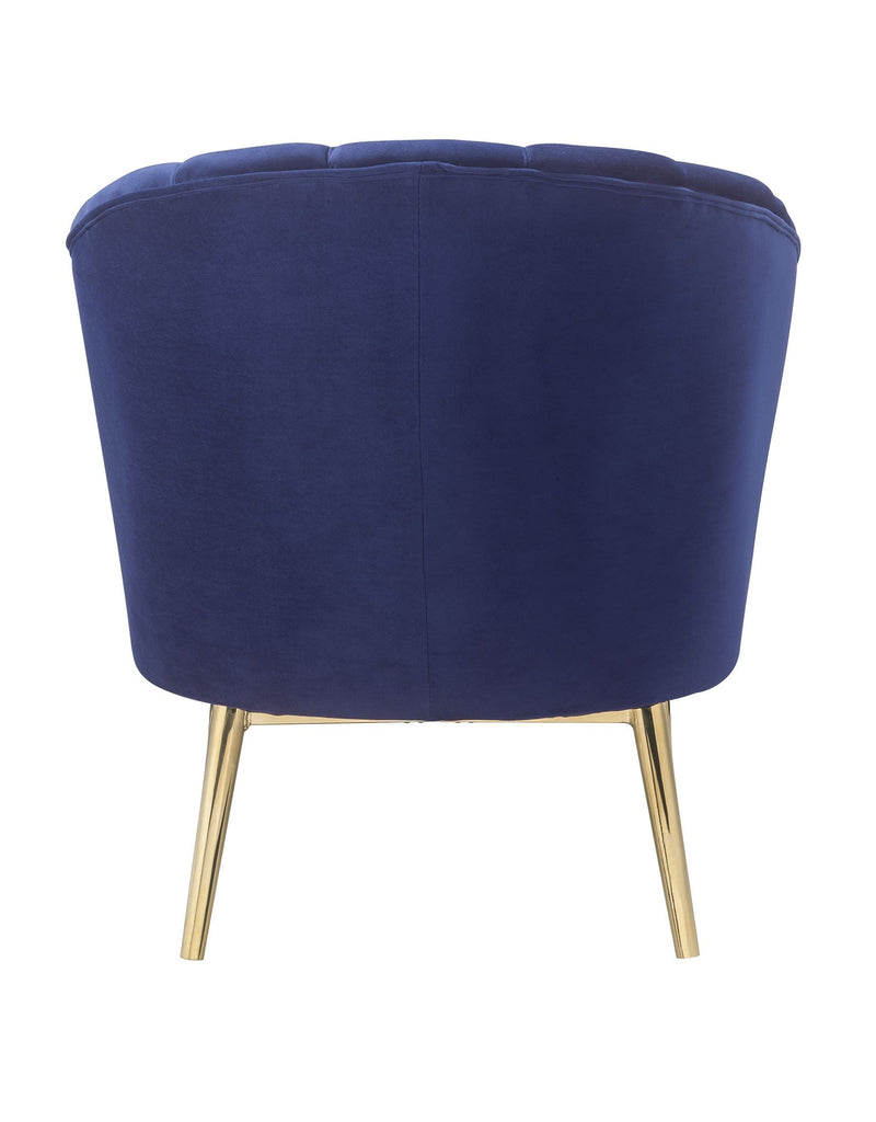 Chairs Blue Accent Chair - 32" X 31" X 34" Blue Accent Chair HomeRoots