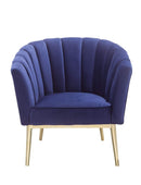 Chairs Blue Accent Chair - 32" X 31" X 34" Blue Accent Chair HomeRoots