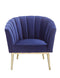 Chairs Blue Accent Chair - 32" X 31" X 34" Blue Accent Chair HomeRoots