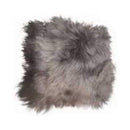 Chairs Chair Pads - 15" x 15" x 2" Blacky Brown Sheepskin Square - Chair Pad HomeRoots