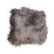 Chairs Chair Pads - 15" x 15" x 2" Blacky Brown Sheepskin Square - Chair Pad HomeRoots