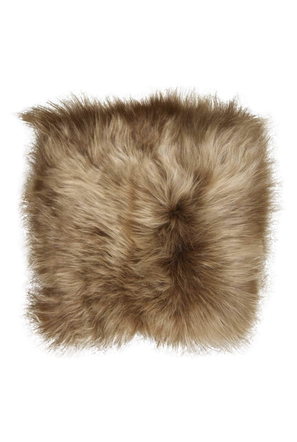 Chairs Chair Pads - 15" x 15" x 2" Fox Sheepskin Square - Chair Pad HomeRoots