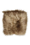 Chairs Chair Pads - 15" x 15" x 2" Fox Sheepskin Square - Chair Pad HomeRoots