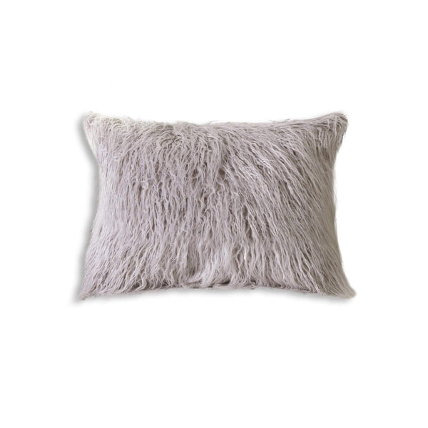 Chairs Chair Pads - 15" x 15" x 2" Gray Brisa Sheepskin Square- Chair Pad HomeRoots