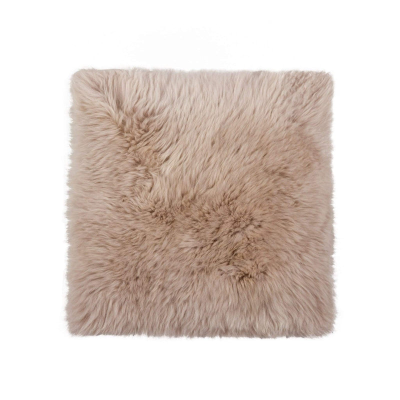 Chairs Chair Pads - 17" x 17" Taupe, Sheepskin - Seat/Chair Cover HomeRoots