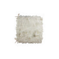 Chairs Chair Pads - 2" x 16" x 16" Acrylic Plush, Micro suede and Polyfilla Off White Chair Pads HomeRoots