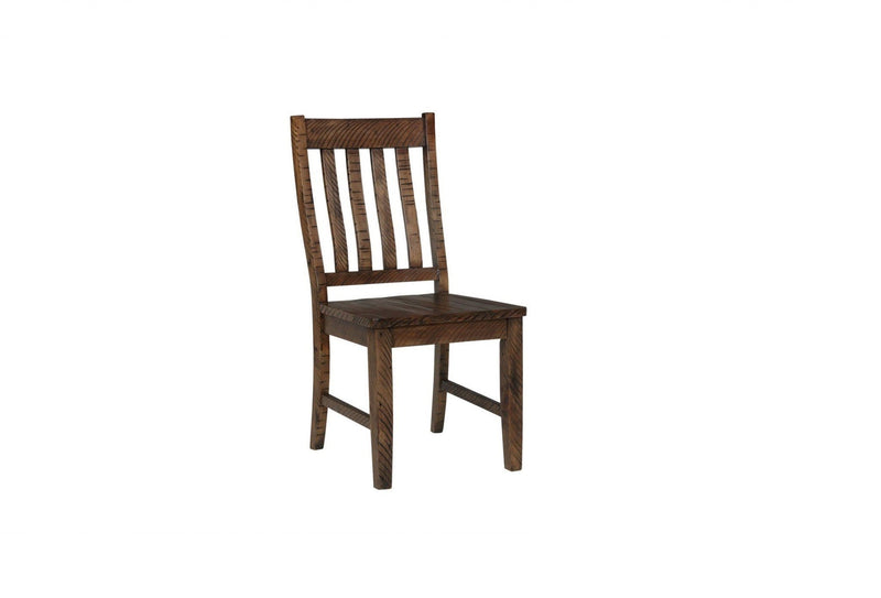 Chairs Corner Chair - 18.5" X 22" X 39" Lodge Hardwood Side Chair Lodge HomeRoots