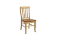 Chairs Corner Chair - 18.5" X 23" X 38.125" Two Tone Hardwood Side Chair HomeRoots