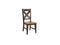 Chairs Corner Chair - 18.75" X 20.75" X 40.25" Harvest Black Hardwood Side Chair HomeRoots