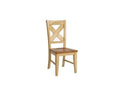 Chairs Corner Chair - 18.75" X 20.75" X 40.25" Harvest Oak Hardwood Side Chair HomeRoots