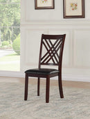 Chairs Corner Chair - 18" X 22" X 41" 2pc Black And Espresso Side Chair HomeRoots
