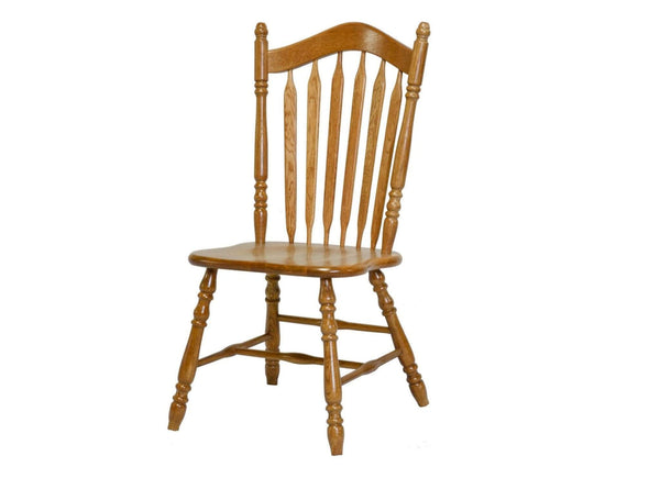 Chairs Corner Chair - 19.25" X 17.125" X 41.375" Harvest Oak Hardwood Side Chair HomeRoots
