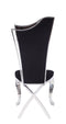 Chairs Corner Chair - 20" X 21" X 43" Fabric Stainless Steel Upholstered (Seat) Side Chair (Set-2) HomeRoots