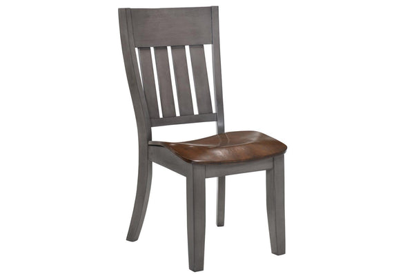 Chairs Corner Chair - 23" X 19" X 39" Grey Cinnamon Hardwood Side Chair HomeRoots