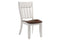 Chairs Corner Chair - 23" X 19" X 39" White Cinnamon Hardwood Side Chair HomeRoots