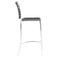 Chairs Counter Height Chairs - 15" X 19" X 39" 2 Pcs Black Leatherette Counter Chair HomeRoots