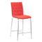 Chairs Counter Height Chairs - 16.5" X 19.7" X 39" 2 Pcs Tangerine Polyblend Counter Chair HomeRoots