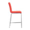 Chairs Counter Height Chairs - 16.5" X 19.7" X 39" 2 Pcs Tangerine Polyblend Counter Chair HomeRoots