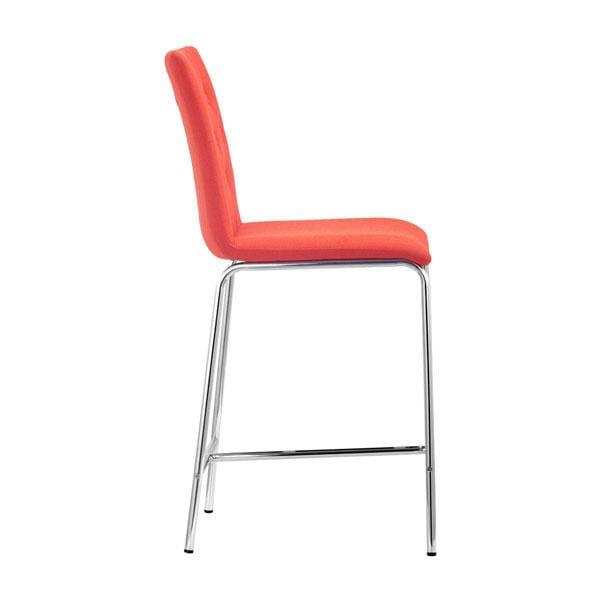 Chairs Counter Height Chairs - 16.5" X 19.7" X 39" 2 Pcs Tangerine Polyblend Counter Chair HomeRoots