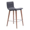 Chairs Counter Height Chairs - 16" X 18.9" X 34.3" 2 Pcs Polyblend Counter Chair Gray HomeRoots