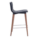 Chairs Counter Height Chairs - 16" X 18.9" X 34.3" 2 Pcs Polyblend Counter Chair Gray HomeRoots