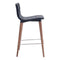 Chairs Counter Height Chairs - 16" X 18.9" X 34.3" 2 Pcs Polyblend Counter Chair Gray HomeRoots