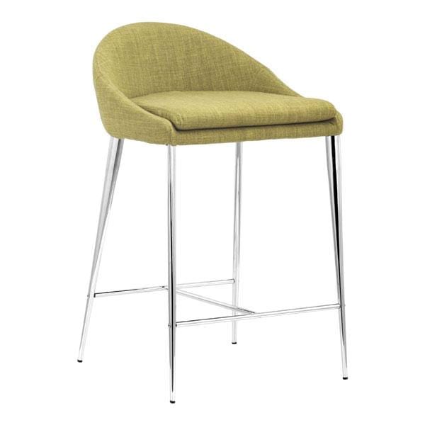 Chairs Counter Height Chairs - 18" X 18" X 30" 2 Pcs Pea Polyblend Counter Chair HomeRoots
