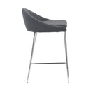 Chairs Counter Height Chairs - 18" X 18" X 30.3" 2 Pcs Graphite Polyblend Counter Chair HomeRoots