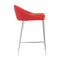 Chairs Counter Height Chairs - 18" X 18" X 30.3" 2 Pcs Tangerine Polyblend Counter Chair HomeRoots