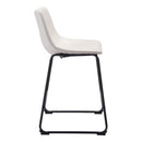 Chairs Counter Height Chairs - 20" X 26" X 10" Distressed White Smart Counter Chair HomeRoots