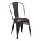 Chairs Dining Room Chairs - 17.3" X 20.5" X 33.9" 2 Pcs Anti Black Gold Steel Dining Chair HomeRoots