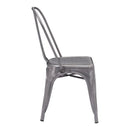 Chairs Dining Room Chairs - 17.3" X 20.5" X 33.9" 2 Pcs Gunmetal Dining Chair HomeRoots