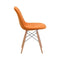 Chairs Dining Room Chairs - 18.7" X 21.7" X 31.9" Orange Velour Dining Chair HomeRoots
