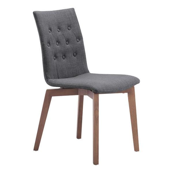 Chairs Dining Room Chairs - 18" X 21.3" X 35.4" 2 Pcs Graphite Dining Chair HomeRoots