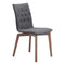 Chairs Dining Room Chairs - 18" X 21.3" X 35.4" 2 Pcs Graphite Dining Chair HomeRoots