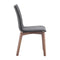 Chairs Dining Room Chairs - 18" X 21.3" X 35.4" 2 Pcs Graphite Dining Chair HomeRoots
