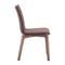 Chairs Dining Room Chairs - 18" X 21.3" X 35.4" 2 Pcs Tobacco Polyblend Solid Wood Dining Chair HomeRoots