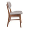 Chairs Dining Room Chairs - 19.3" X 20" X 30.9" 2 Pcs Dove Gray Linen Polyblend Rubberwood Dining Chair HomeRoots