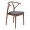 Chairs Dining Room Chairs - 19.7" X 18.5" X 29.9" 2 Pcs Espresso Linen Dining Chair HomeRoots