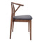 Chairs Dining Room Chairs - 19.7" X 18.5" X 29.9" 2 Pcs Espresso Linen Dining Chair HomeRoots