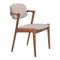 Chairs Dining Room Chairs - 20.3" X 23" X 31.5" 2 Pcs Dove Gray Dining Chair  - Linen Polyblend Rubberwood HomeRoots