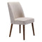 Chairs Dining Room Chairs - 20.5" X 23.6" X 35.6" Beige Linen Dining Chair HomeRoots
