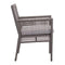 Chairs Dining Room Chairs - 20.9" X 24.8" X 33.5" 2 Pcs Cocoa And Light Gray Sunroof Fabric Dining Chair HomeRoots