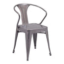 Chairs Dining Room Chairs - 20" X 20.5" X 30.7" 2 Pcs Gunmetal Dining Chair HomeRoots