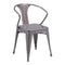 Chairs Dining Room Chairs - 20" X 20.5" X 30.7" 2 Pcs Gunmetal Dining Chair HomeRoots