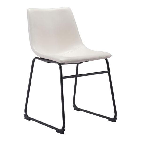 Chairs Dining Room Chairs - 20" X 26" X 10" Distressed White Smart Dining Chair HomeRoots