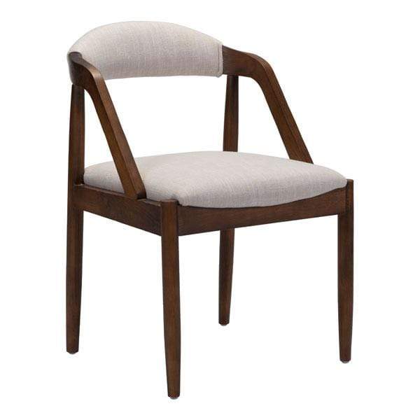 Chairs Dining Room Chairs - 21.3" X 22.4" X 31.7" Beige Linen Dining Chair HomeRoots