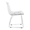 Chairs Dining Room Chairs - 21.3" X 23" X 31.7" 2 Pcs Chromed Steel Wire Dining Chair Chrome HomeRoots