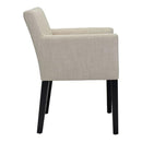 Chairs Dining Room Chairs - 25.2" X 23.6" X 31.5" Beige Linen Dining Chair HomeRoots