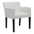 Chairs Dining Room Chairs - 25.2" X 23.6" X 31.5" White Leatherette Dining Chair HomeRoots